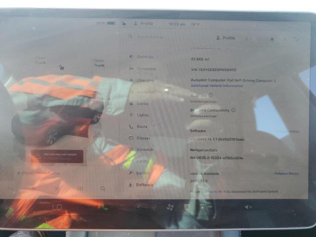 7SAYGDEE0PA094113 - 2023 TESLA MODEL Y 红色 照片 9