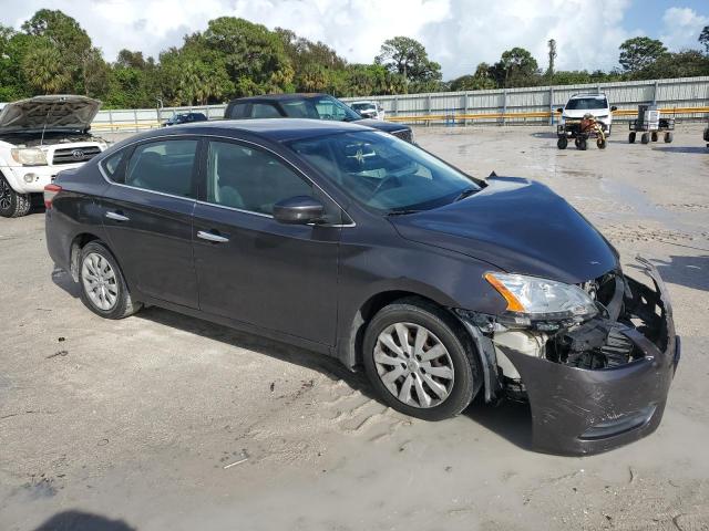 3N1AB7AP2DL790416 - 2013 NISSAN SENTRA S GRAY photo 4