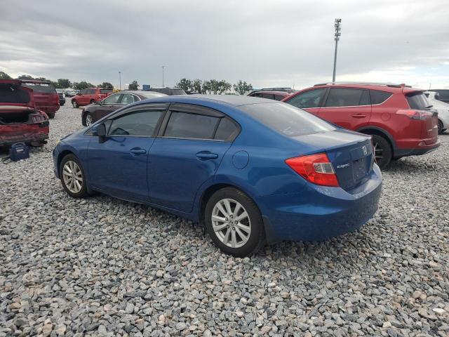 19XFB2E57CE022853 - 2012 HONDA CIVIC LX BLUE photo 2