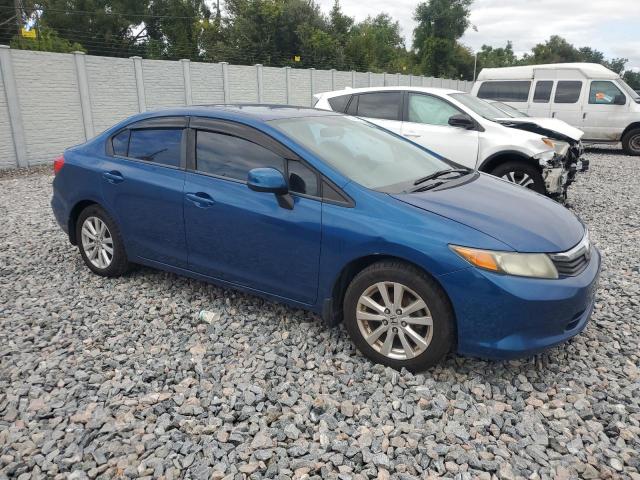 19XFB2E57CE022853 - 2012 HONDA CIVIC LX BLUE photo 4