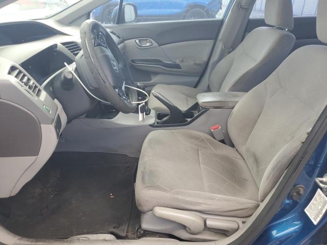 19XFB2E57CE022853 - 2012 HONDA CIVIC LX BLUE photo 7