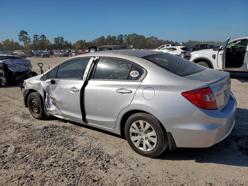 2HGFB2F59CH333673 - 2012 HONDA CIVIC LX SILVER photo 2