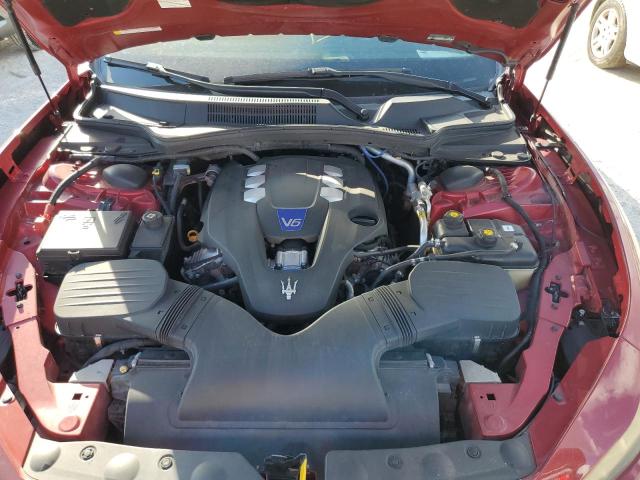 ZAM57RSA7G1171520 - 2016 MASERATI GHIBLI S BURGUNDY photo 11
