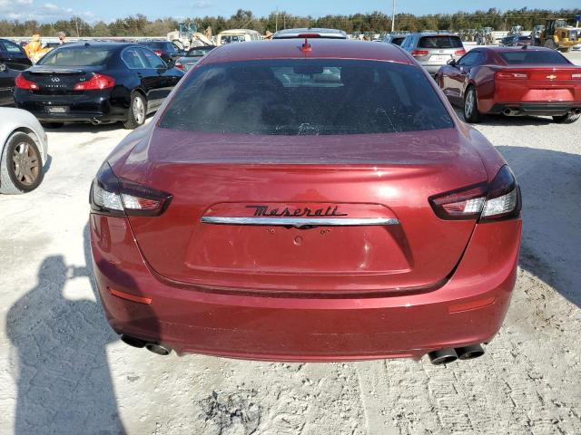 ZAM57RSA7G1171520 - 2016 MASERATI GHIBLI S BURGUNDY photo 6