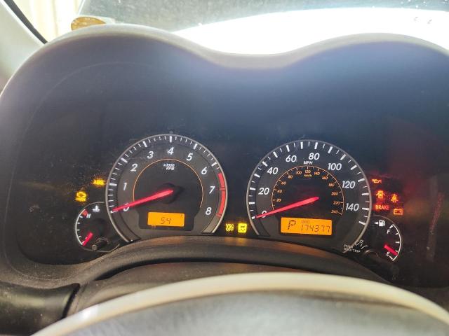 2T1BU4EEXAC521730 - 2010 TOYOTA COROLLA BASE BLACK photo 9