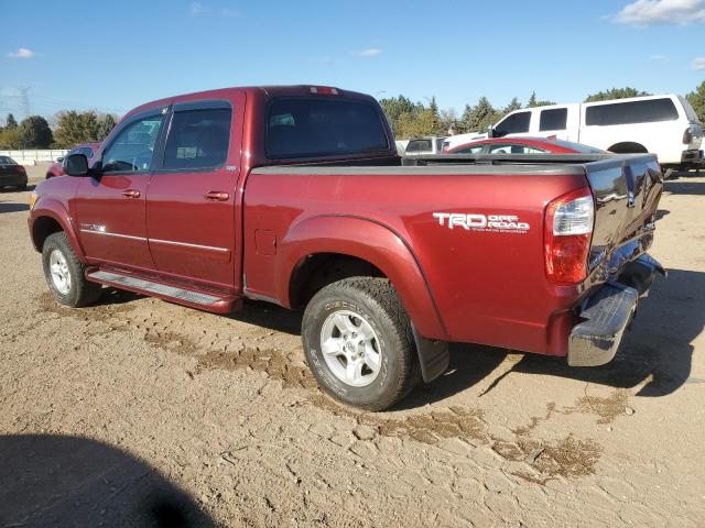 5TBDT44166S536372 - 2006 TOYOTA TUNDRA DOUBLE CAB SR5 RED photo 2
