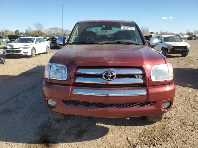 5TBDT44166S536372 - 2006 TOYOTA TUNDRA DOUBLE CAB SR5 RED photo 5