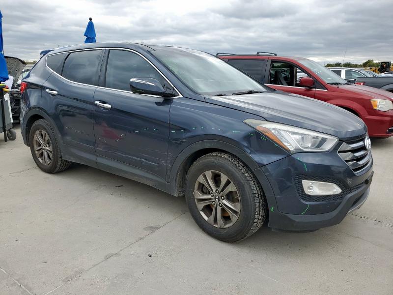5XYZU3LB4DG115503 - 2013 HYUNDAI SANTA FE S BLUE photo 4
