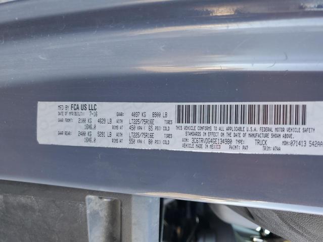 3C6TRVDG4GE134980 - 2016 RAM PROMASTER 2500 HIGH Сірий фото 14