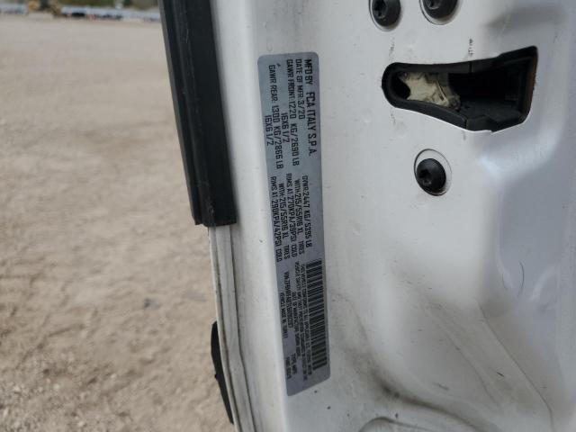 ZFBHRFAB7L6R90287 - 2020 RAM PROMASTER Белый фото 12