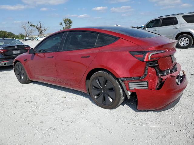5YJ3E1EB4RF825214 - 2024 TESLA MODEL 3 წითელი ფოტო 2