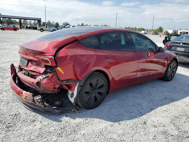 5YJ3E1EB4RF825214 - 2024 TESLA MODEL 3 წითელი ფოტო 3