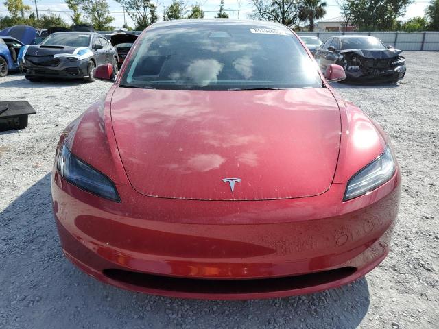 5YJ3E1EB4RF825214 - 2024 TESLA MODEL 3 წითელი ფოტო 5