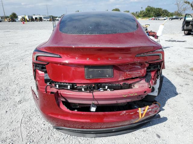 5YJ3E1EB4RF825214 - 2024 TESLA MODEL 3 წითელი ფოტო 6