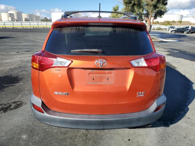 2T3RFREV6FW287752 - 2015 TOYOTA RAV4 XLE ORANGE photo 6