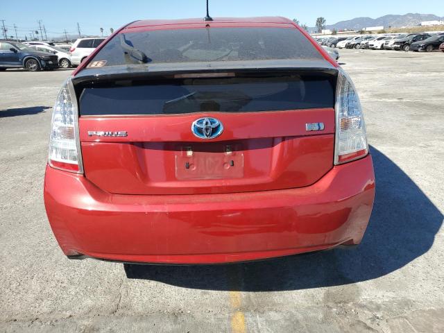 JTDKN3DUXB5329674 - 2011 TOYOTA PRIUS RED photo 6