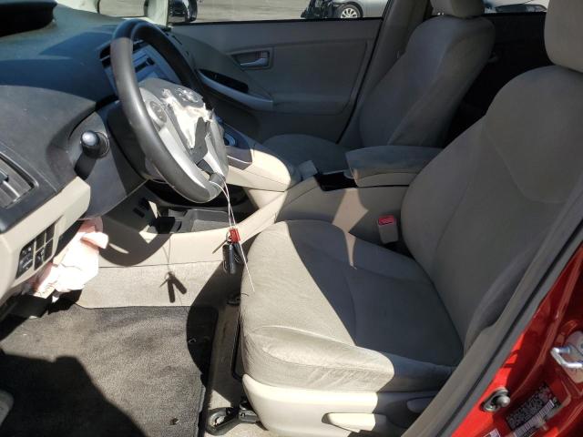 JTDKN3DUXB5329674 - 2011 TOYOTA PRIUS RED photo 7