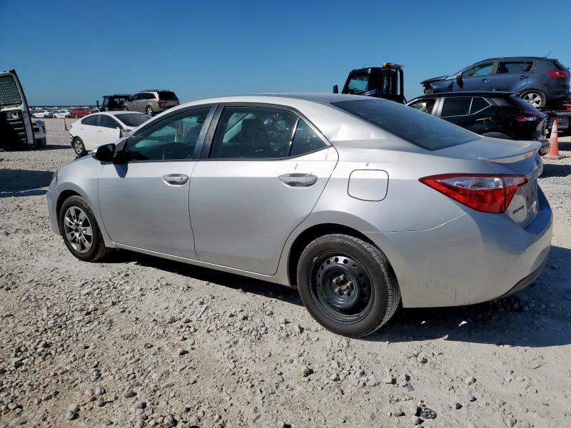 5YFBURHE5GP495717 - 2016 TOYOTA COROLLA L SILVER photo 2