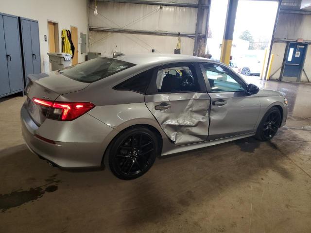 2HGFE2F56NH533209 - 2022 HONDA CIVIC SPORT SILVER photo 3