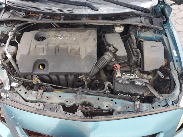 1NXBU4EE4AZ328407 - 2010 TOYOTA COROLLA BASE GREEN photo 11
