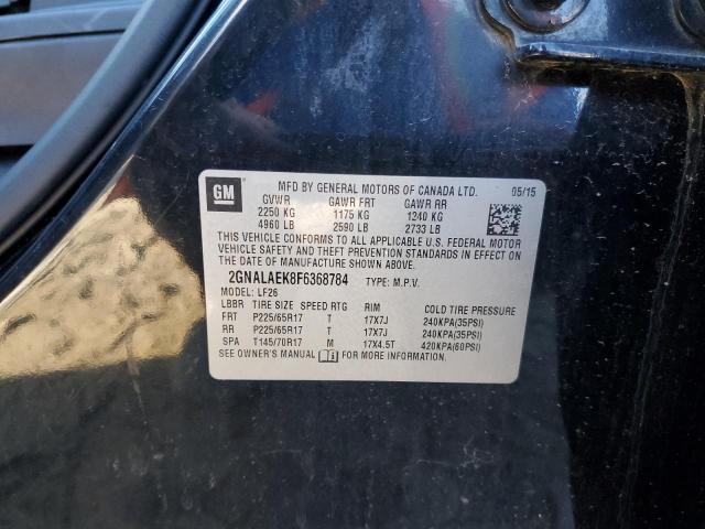 2GNALAEK8F6368784 - 2015 CHEVROLET EQUINOX LS BLACK photo 13