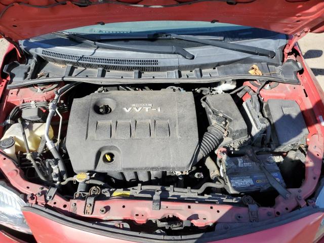 1NXBU4EEXAZ342067 - 2010 TOYOTA COROLLA BASE წითელი ფოტო 11