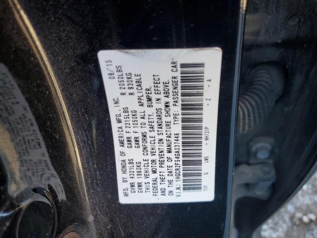 1HGCR2F54GA037446 - 2016 HONDA ACCORD SPORT 黑色 照片 12