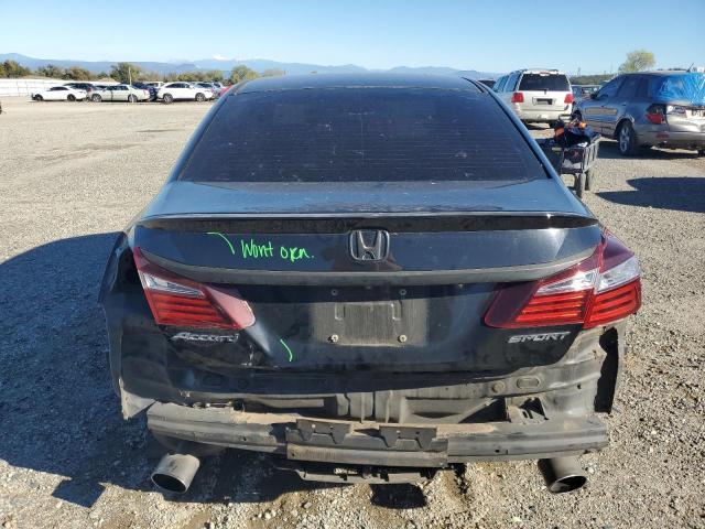 1HGCR2F54GA037446 - 2016 HONDA ACCORD SPORT 黑色 照片 6