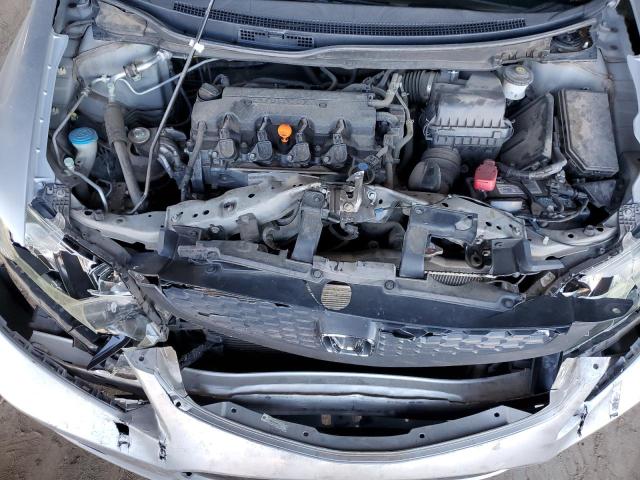 2HGFG3B5XDH530821 - 2013 HONDA CIVIC LX ვერცხლისფერი ფოტო 11