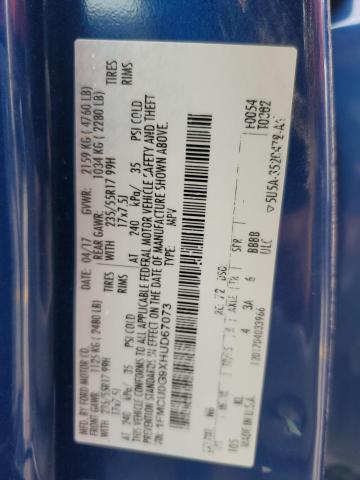 1FMCU0G9XHUD67073 - 2017 FORD ESCAPE SE BLUE photo 13