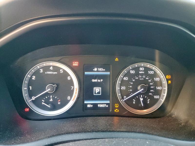 5NPE34AF8JH726457 - 2018 HYUNDAI SONATA SPORT GRAY photo 9