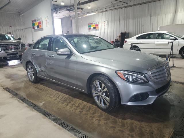 55SWF4KB4FU083035 - 2015 MERCEDES-BENZ C 300 4MATIC SILVER photo 4