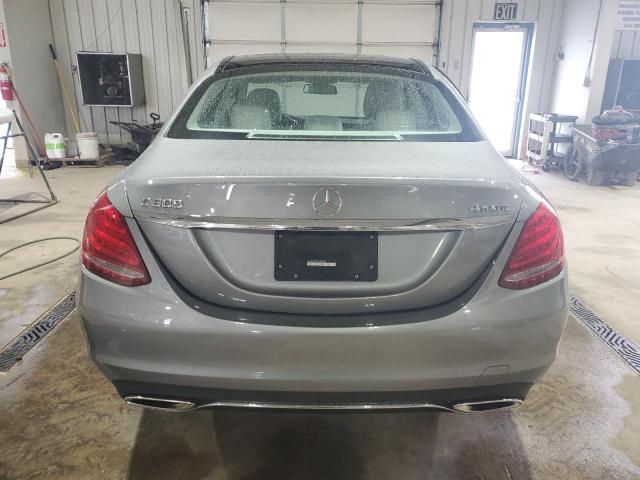 55SWF4KB4FU083035 - 2015 MERCEDES-BENZ C 300 4MATIC SILVER photo 6