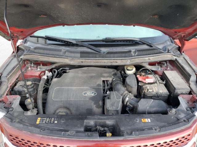 1FM5K8F86EGB61586 - 2014 FORD EXPLORER LIMITED BURGUNDY photo 12