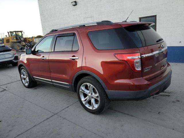 1FM5K8F86EGB61586 - 2014 FORD EXPLORER LIMITED BURGUNDY photo 2