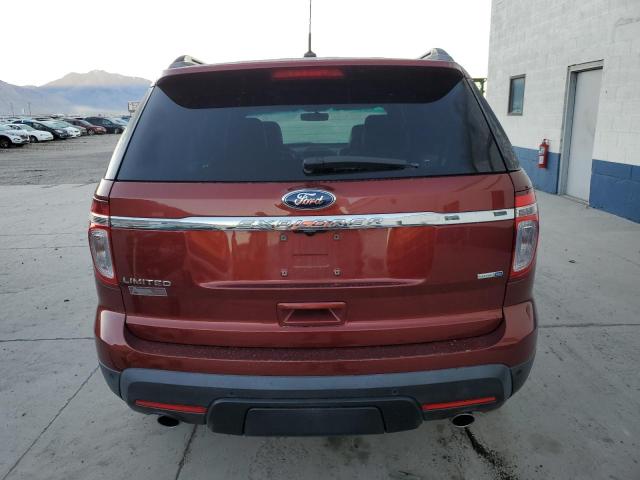 1FM5K8F86EGB61586 - 2014 FORD EXPLORER LIMITED BURGUNDY photo 6