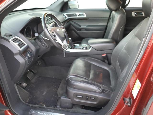 1FM5K8F86EGB61586 - 2014 FORD EXPLORER LIMITED BURGUNDY photo 7