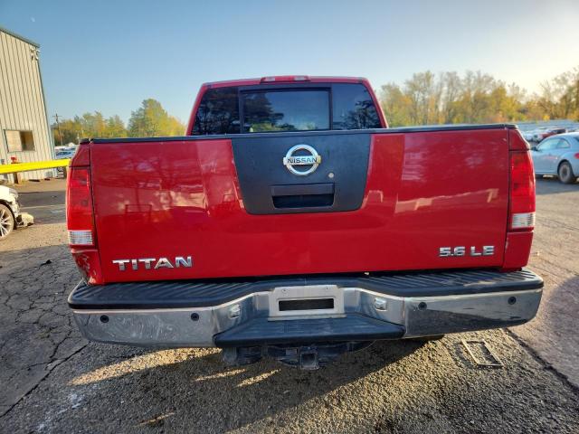 1N6AA07B76N530712 - 2006 NISSAN TITAN XE RED photo 6