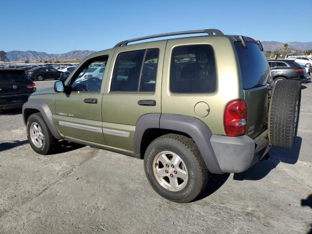 1J4GL48K03W557358 - 2003 JEEP LIBERTY SPORT 绿色 照片 2