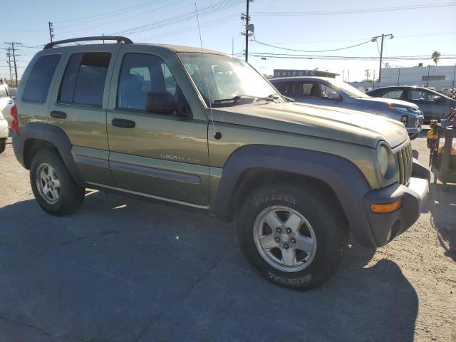 1J4GL48K03W557358 - 2003 JEEP LIBERTY SPORT 绿色 照片 4