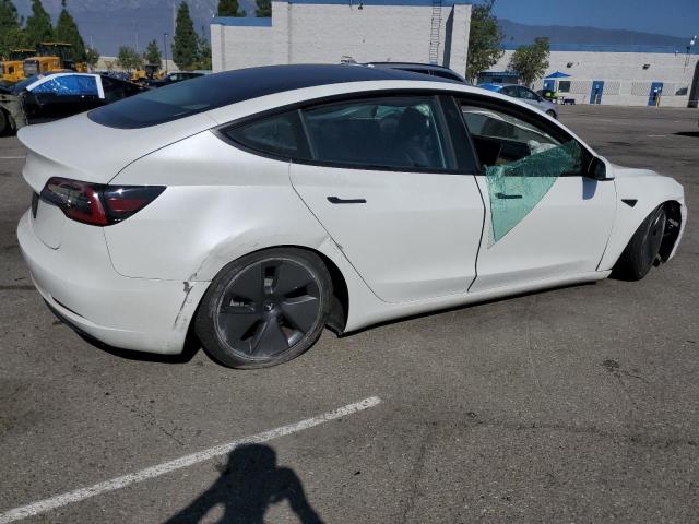 5YJ3E1EA6MF996529 - 2021 TESLA MODEL 3 WHITE photo 3