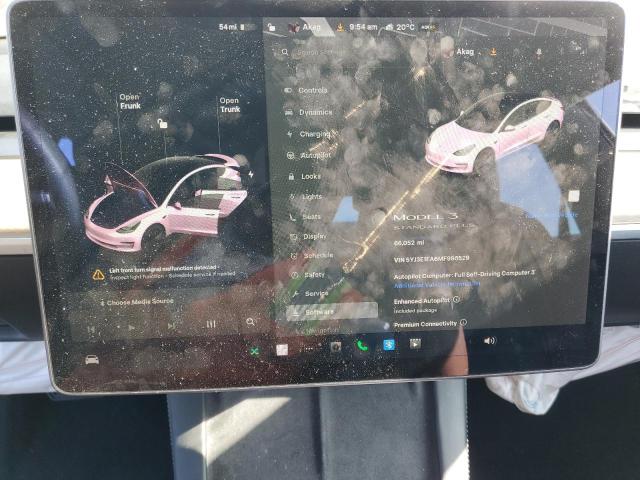 5YJ3E1EA6MF996529 - 2021 TESLA MODEL 3 WHITE photo 9