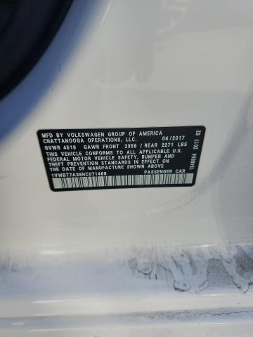 1VWBT7A38HC071469 - 2017 VOLKSWAGEN PASSAT SE Weiß Foto 13