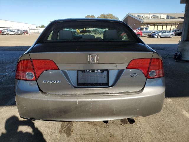 2HGFA16538H302133 - 2008 HONDA CIVIC LX GRAY photo 6
