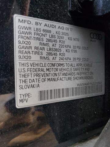 WA1VAAF7XJD012948 - 2018 AUDI Q7 PRESTIGE Чорний фото 14