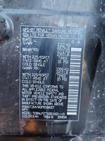 KNMAT2MV9GP656437 - 2016 NISSAN ROGUE S 灰色 照片 13