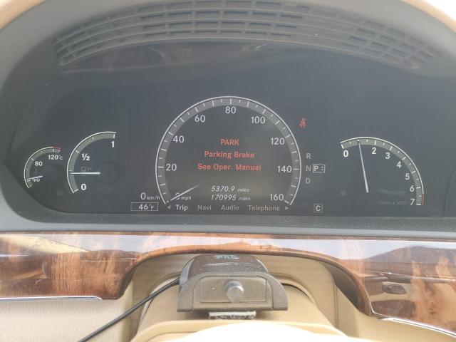 WDDNG86XX8A166588 - 2008 MERCEDES-BENZ S 550 4MATIC BROWN photo 9