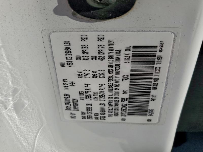 3D7KU28C14G217605 - 2004 DODGE RAM 2500 ST Білий фото 12