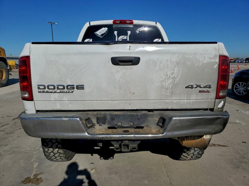 3D7KU28C14G217605 - 2004 DODGE RAM 2500 ST Білий фото 6