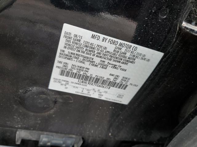 1LNHL9EK7FG606318 - 2015 LINCOLN MKS BLACK photo 12